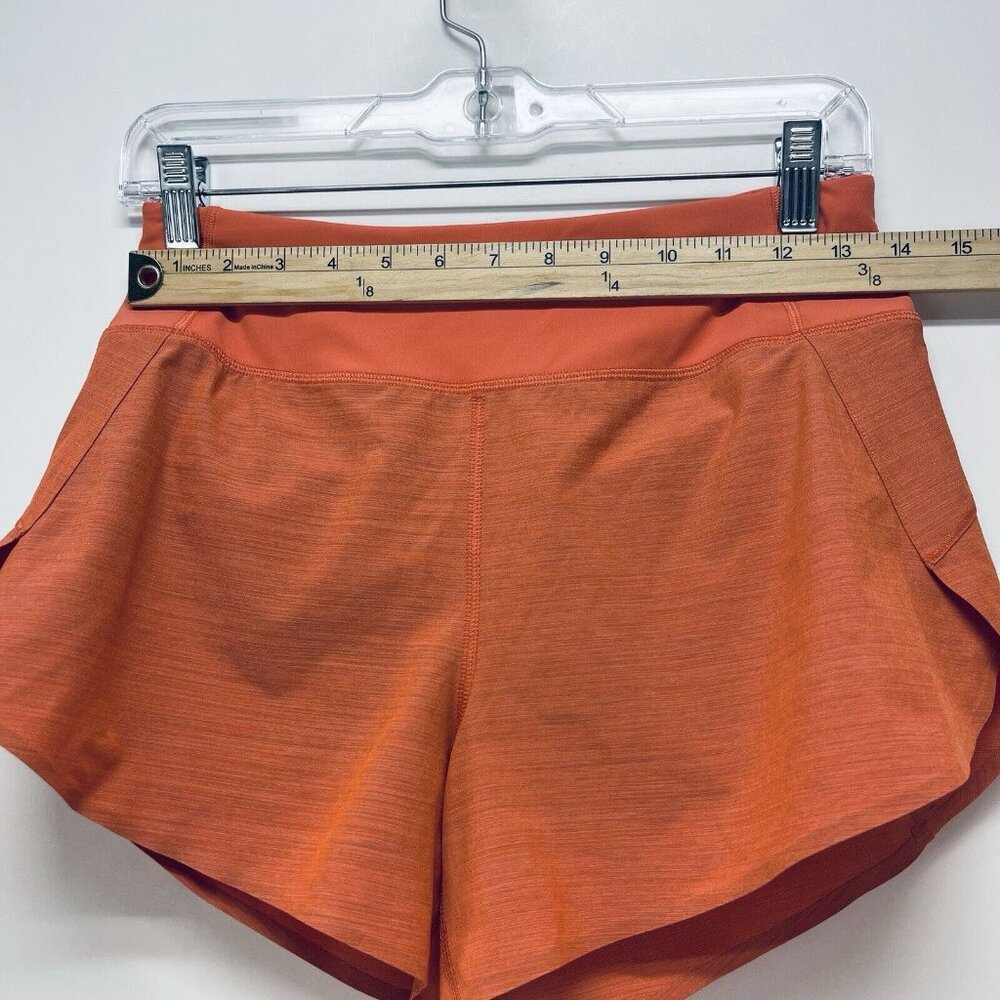 Athleta Shorts Size XS Women’s Space Dye Orange Run With It Textured 3.5’’ - Picture 3 of 10